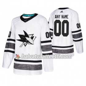 Miesten NHL San Jose Sharks Pelipaita Custom 2019 All-Star Adidas Valkoinen Authentic